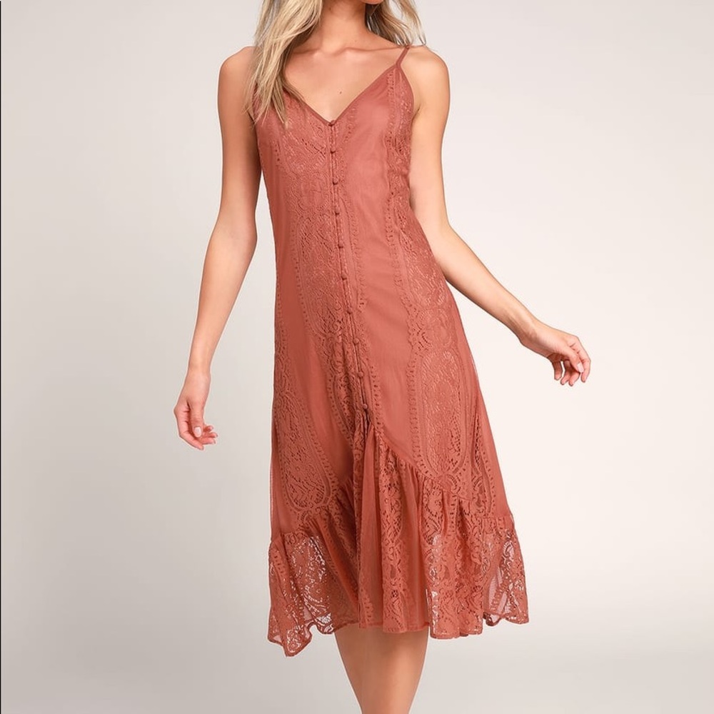 Lulus Rose Boho Dress